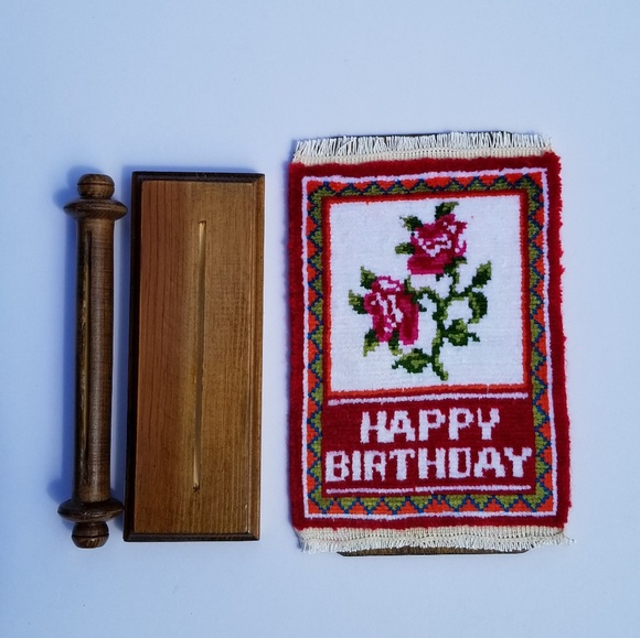 Miniature weaving rug for office table. Nice gift - Picture 3 of 4